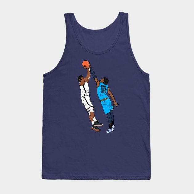 Ja Morant Blocks Kyrie's Game Winner Tank Top by rattraptees